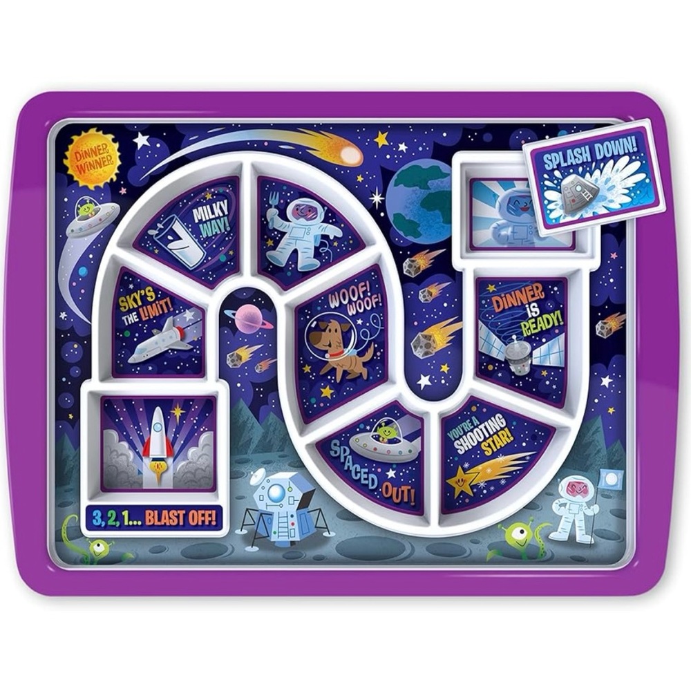 Fred Dinner Winner plate Outer Space
